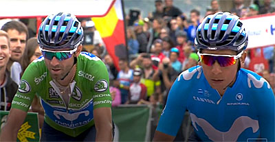 vuelta 2018 etape 20 valverde Quintana arrivée