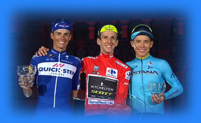 la vuelta 2018 podium YATES MAS LOPEZ