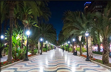 alicante esplande de l'Espagne