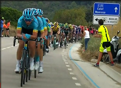 Les astana dans la 8 ème étape de la Vuelta 2019