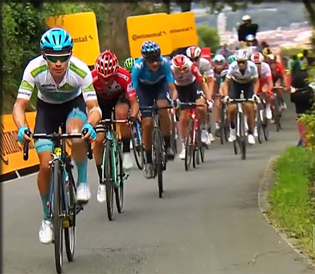 attque de LOPEZ dans l'alto final avant BILBAO