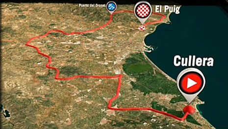 itineraire 4ème étape la vuelta 2019