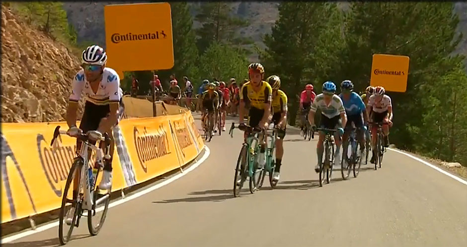 Attaque de Valverde 5 ème étape 