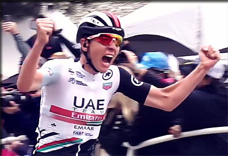 POGACAR  la vuelta 2019  vainqueur de la 13ème étape