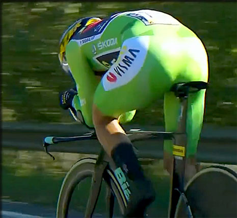 ROGLIC rejoint LOPEZ dans le chrono à PAU la vuelta 2019