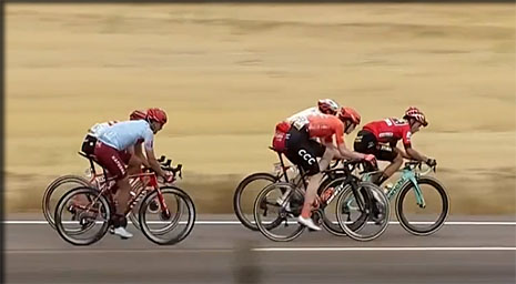 ROGLIC revient sur les Movistar, 19 ème étape, la vuelta 2019