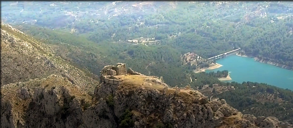 calpe ruines en montagne