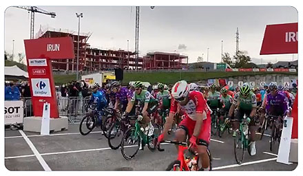 depart des coureurs de irun la vuelta 2020