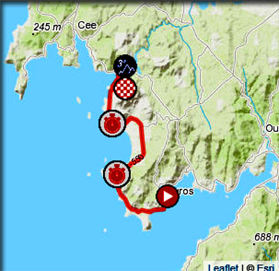 carte du parcours de l'étape 13 la vuelta 2020
