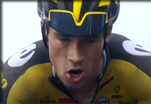 Roglic dans Lagos de covadonga vuleta 2021