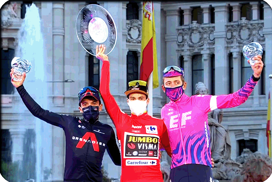PODIUM de la VUELTA 2020 - Primoz ROGLIC vainqueur