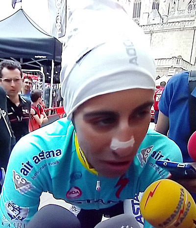 ARU interview apres le chrono de Burgos 2015