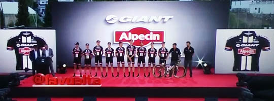 Equipe GIANT ALPECIN  la vuelta 2015