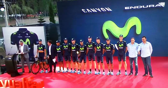 Equipe MOVISTAR la vuelta 2015